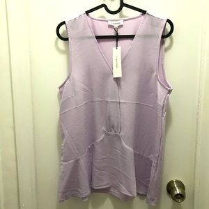 Calvin klein sleeveless blouse orchid petal medium
